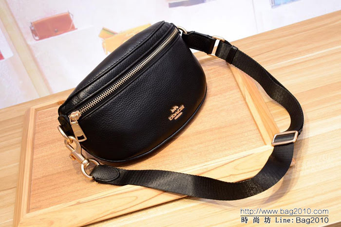 COACH蔻馳 原單新款 39939 真牛皮荔枝紋 女士腰包  Chz1563